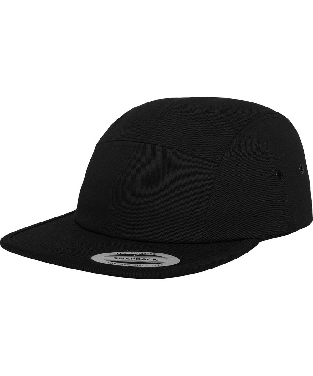 Black Classic 5-panel jockey cap (7005)