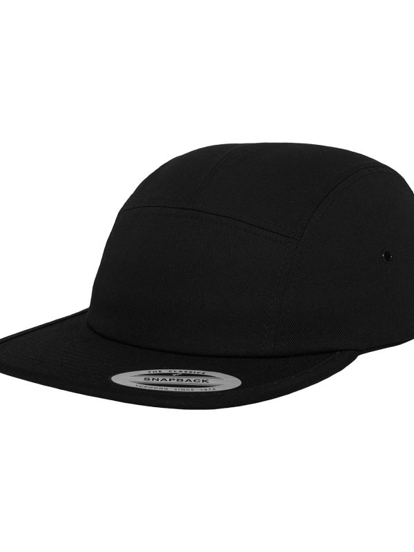 Black Classic 5-panel jockey cap (7005)