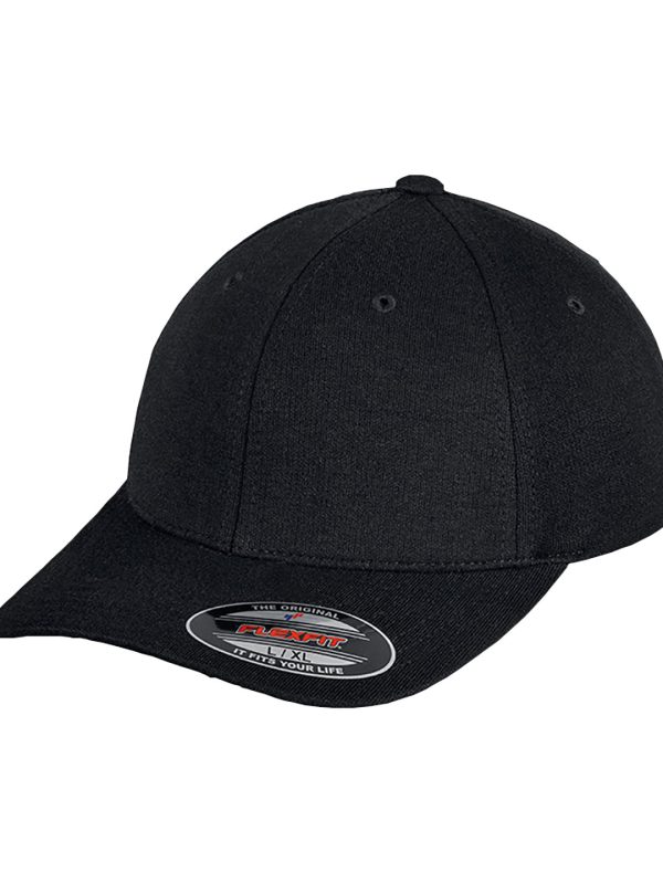 Black Flexfit double Jersey cap (6778)