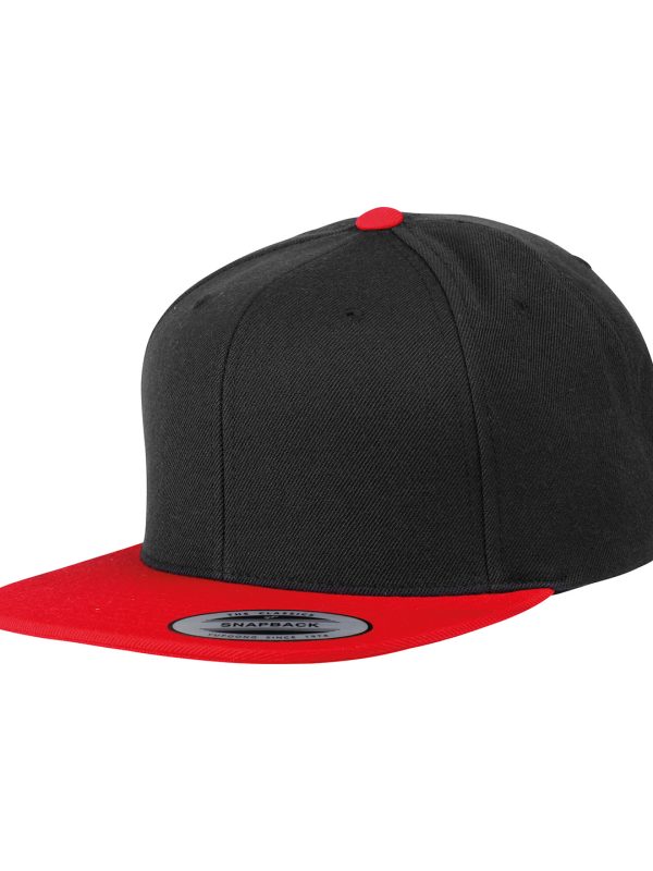 Black/Red Varsity snapback (6089MT)