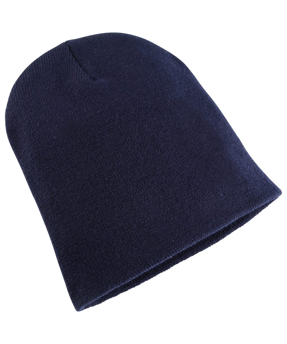 Navy Heavyweight long beanie (1501KC)