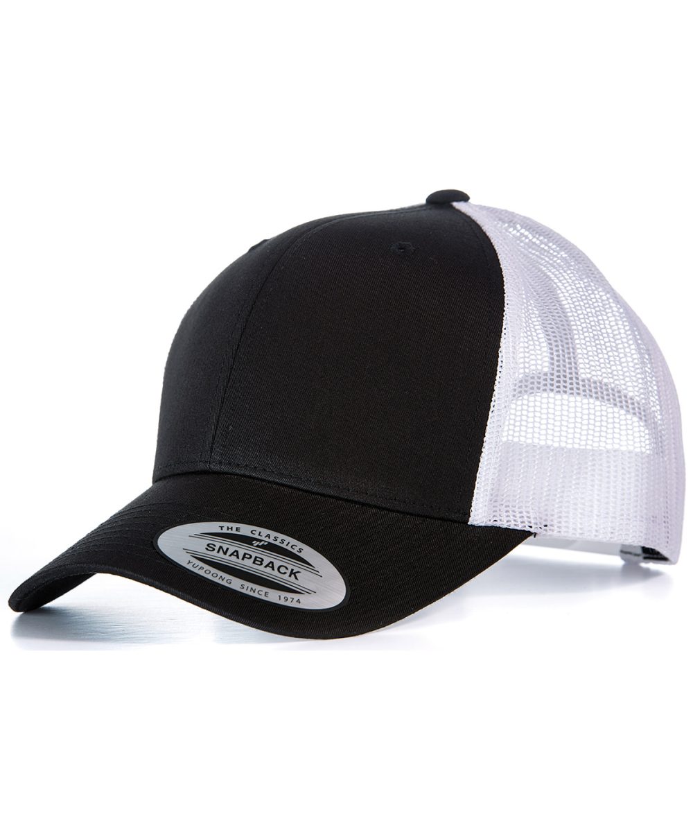 Black/White Retro trucker cap (6606)