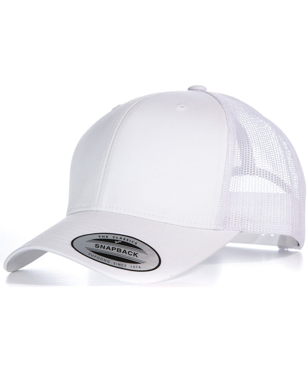 White/White Retro trucker cap (6606)