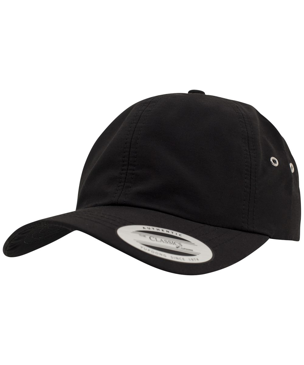 Black Low-profile water-repellent cap (6245WR)