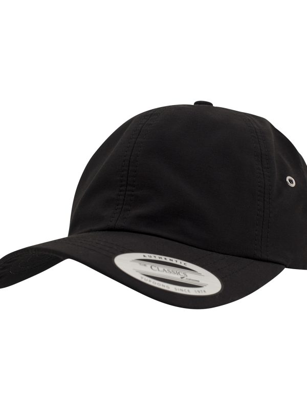 Black Low-profile water-repellent cap (6245WR)