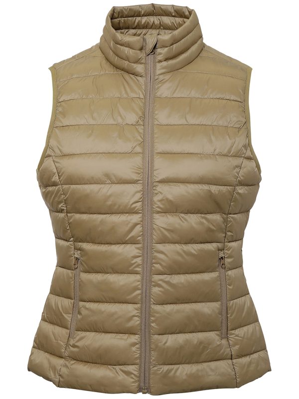 Khaki Women's terrain padded gilet