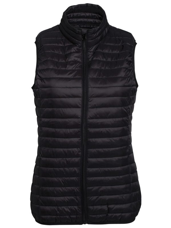 Black Women's tribe fineline padded gilet