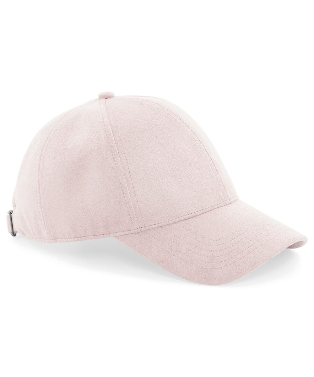 Dusky Pink Faux suede 6-panel cap