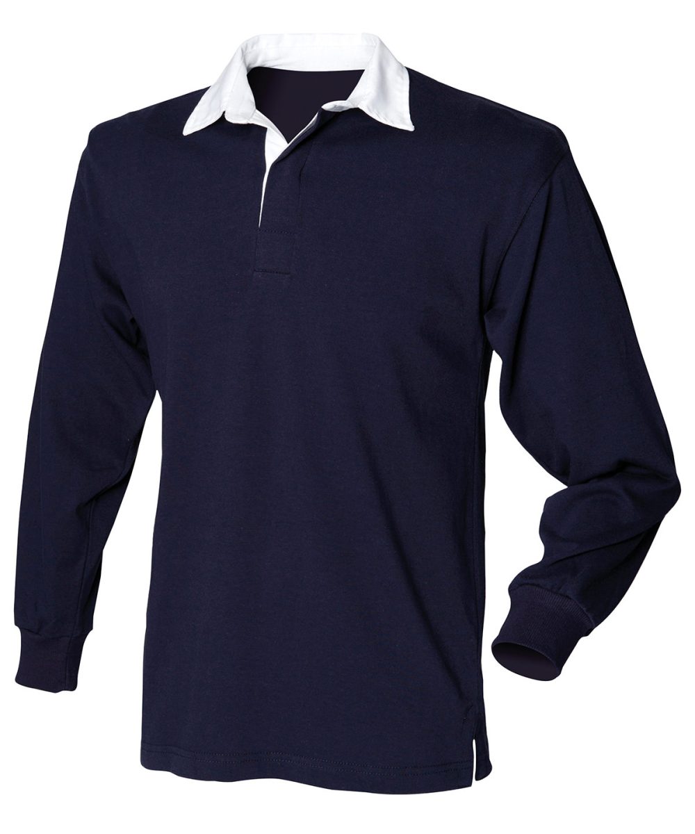 Navy* Long sleeve original rugby shirt