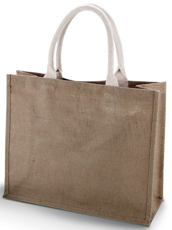 Cappuccino Jute beach bag.