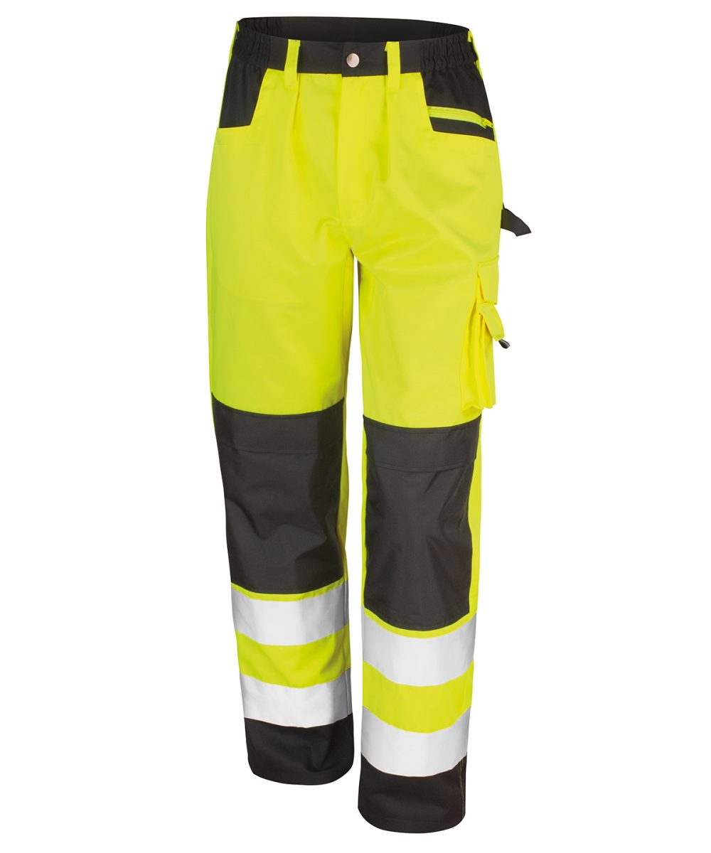 Yellow Safety cargo trousers