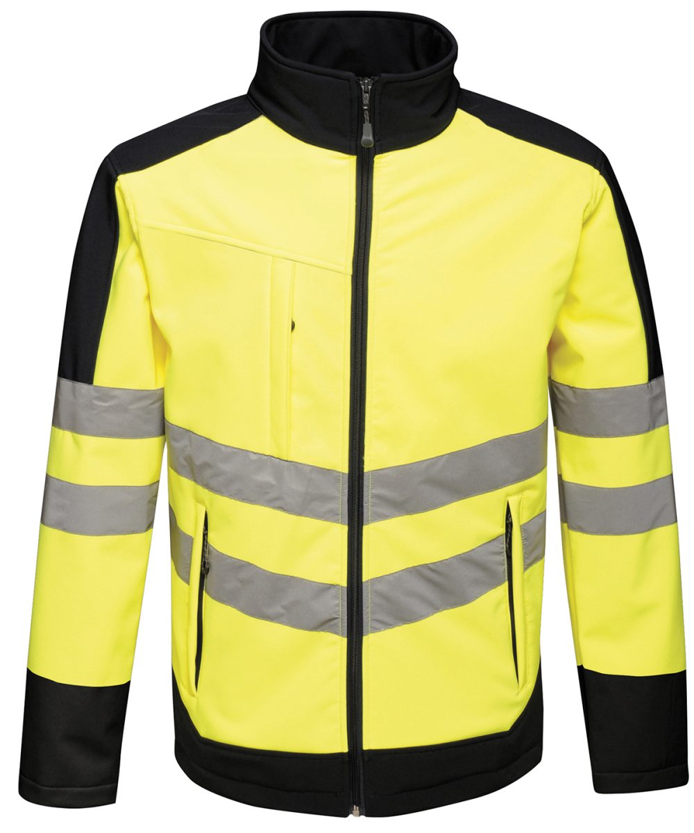 Yellow/Navy High-vis pro softshell