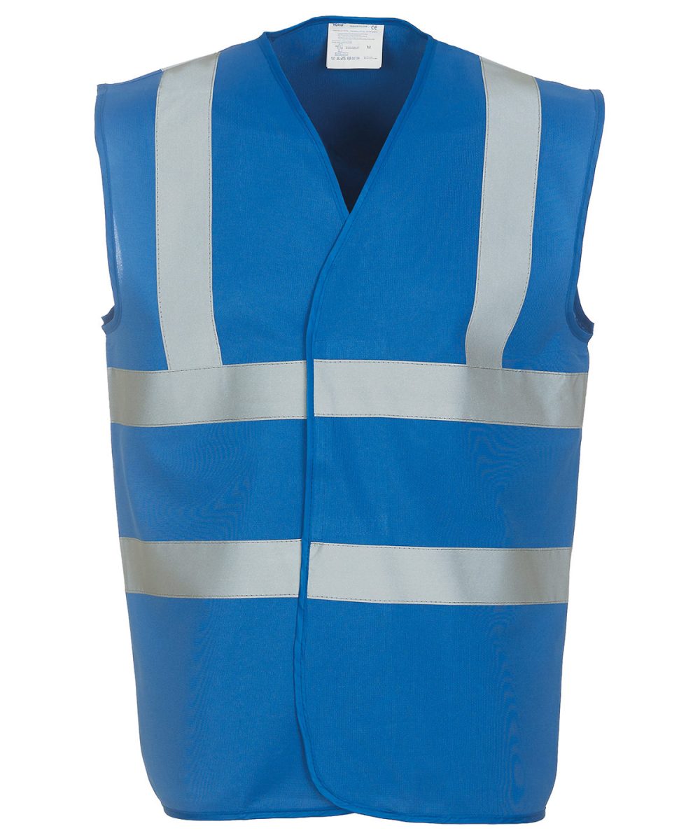 Royal Blue* Hi-vis 2-band-and-braces waistcoat (HVW100)