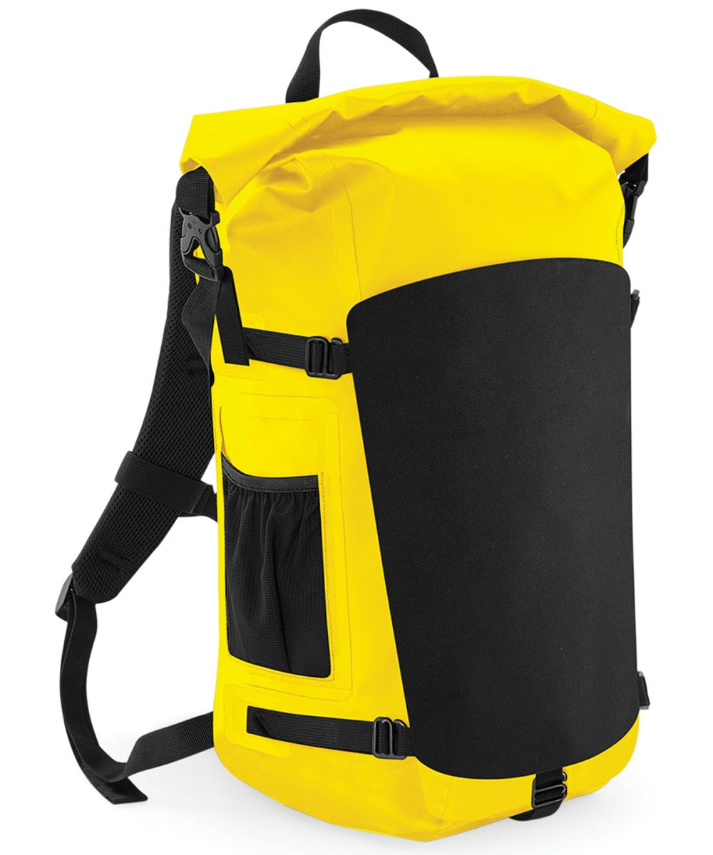 Black/Yellow SLX® 25 litre waterproof backpack