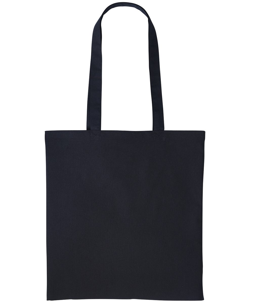 Black Cotton shopper long handle