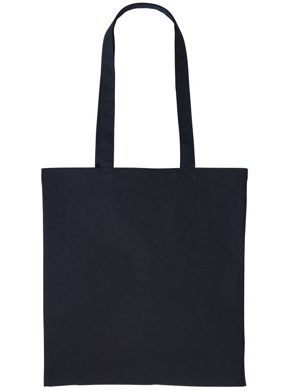 Black Cotton shopper long handle