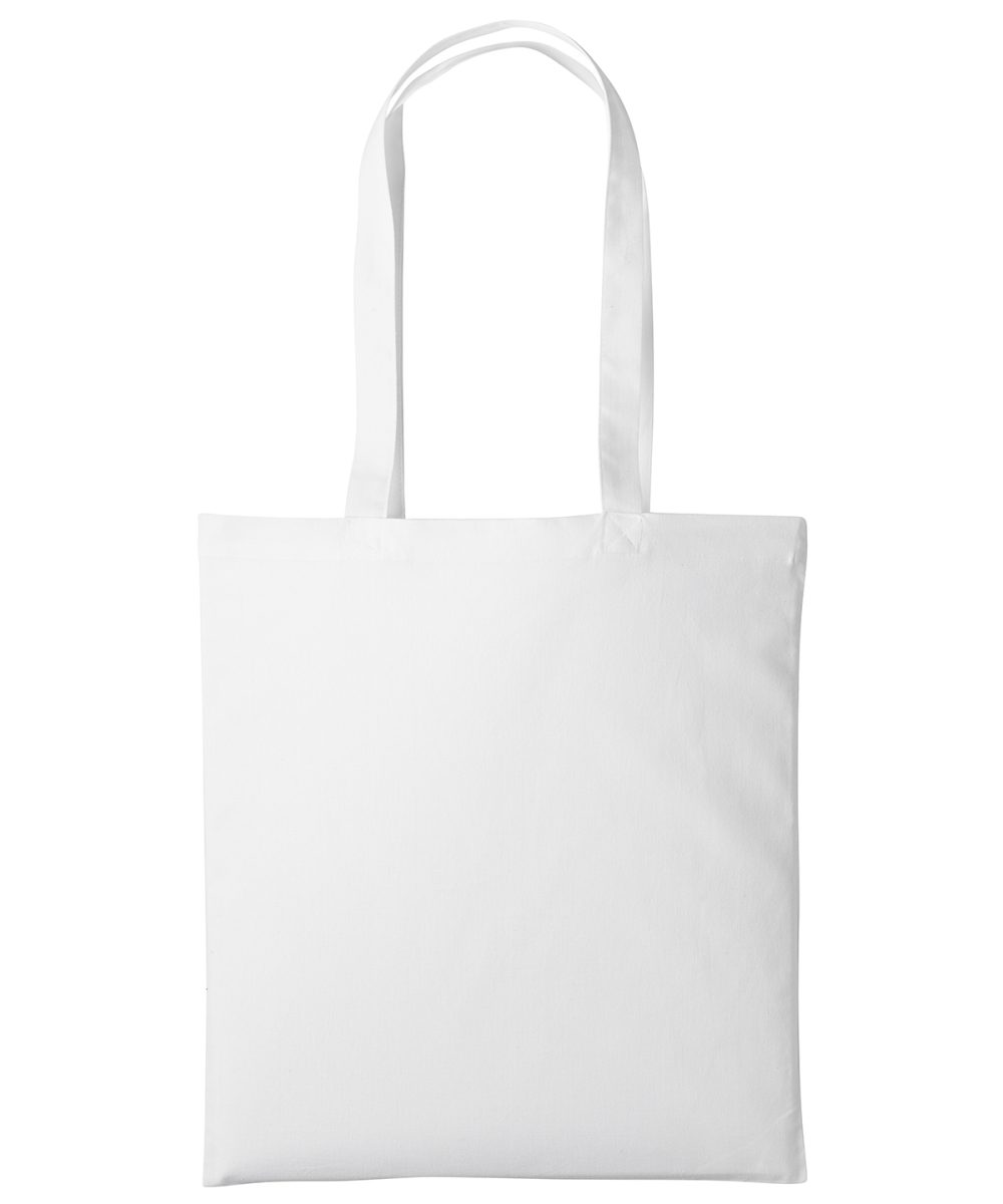 White Cotton shopper long handle