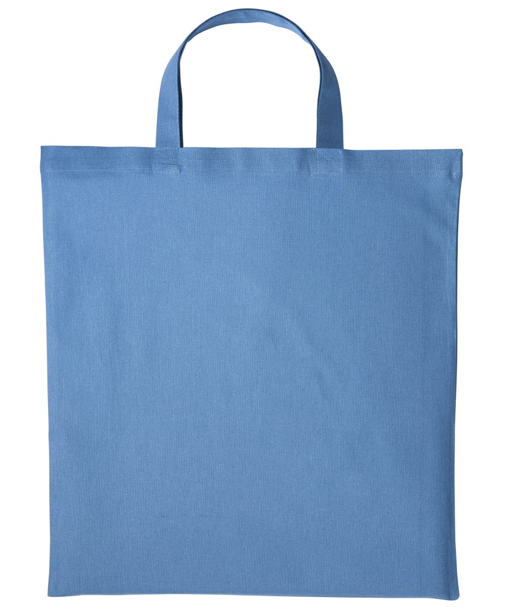 Airforce Blue Cotton shopper short handle