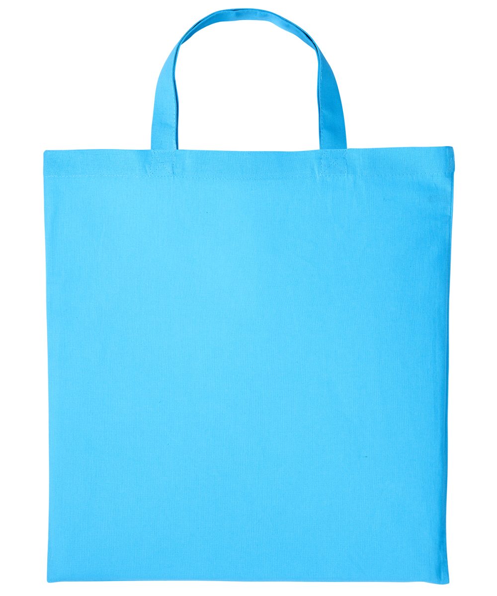 Hawaiian Blue Cotton shopper short handle