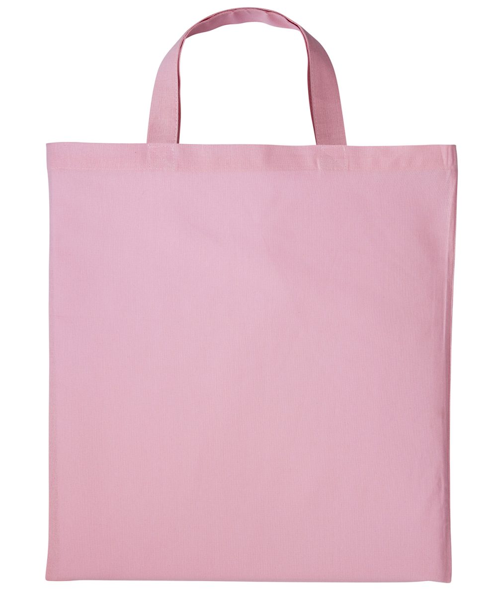 Light Pink Cotton shopper short handle