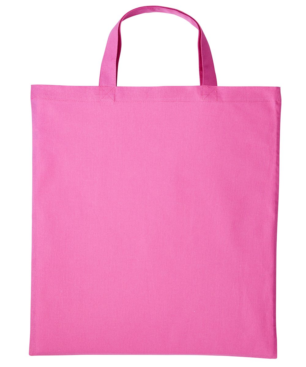 Mid Pink Cotton shopper short handle