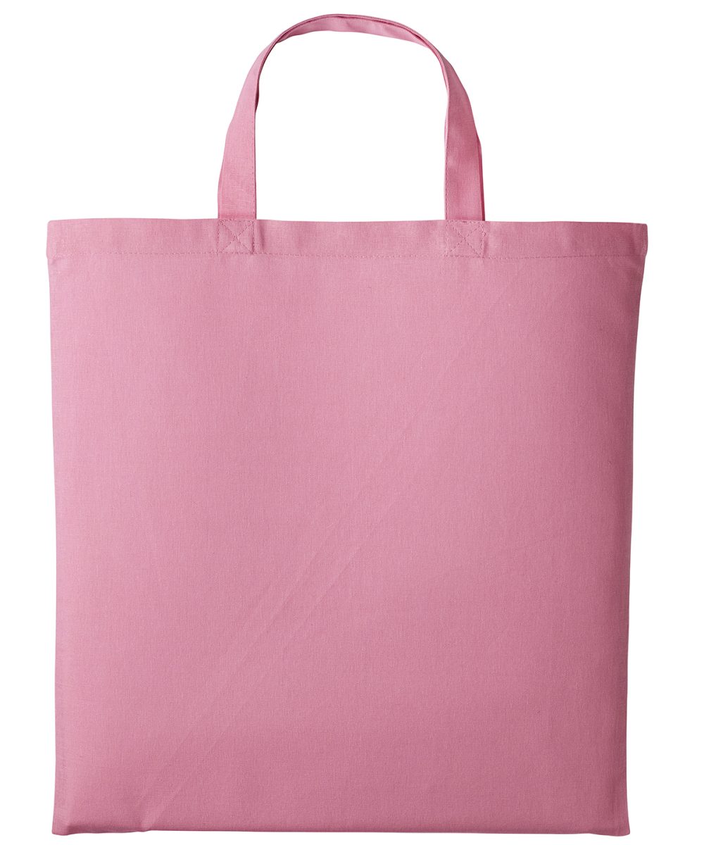 Pastel Pink Cotton shopper short handle