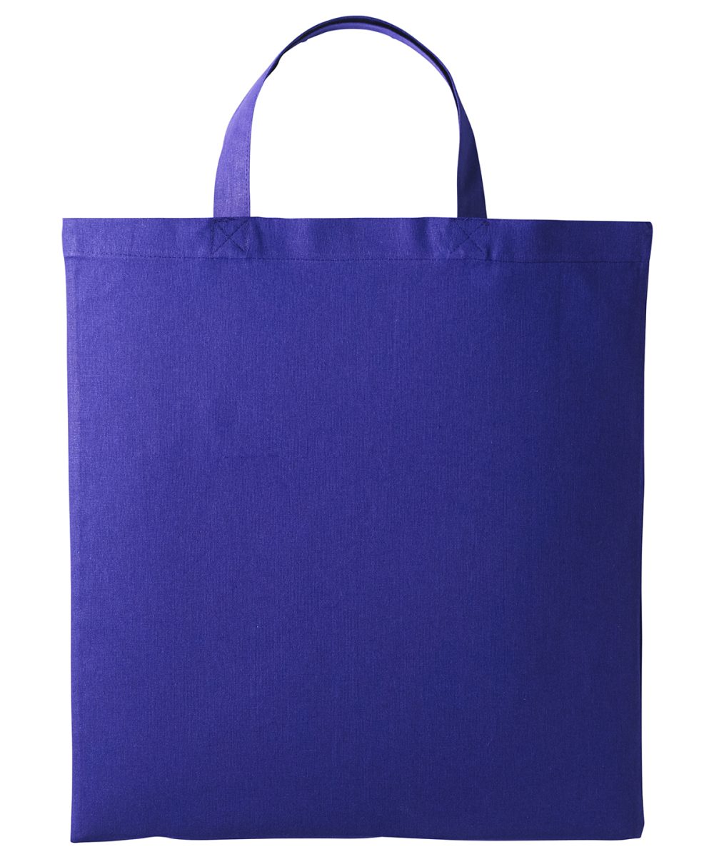 Purple Cotton shopper short handle