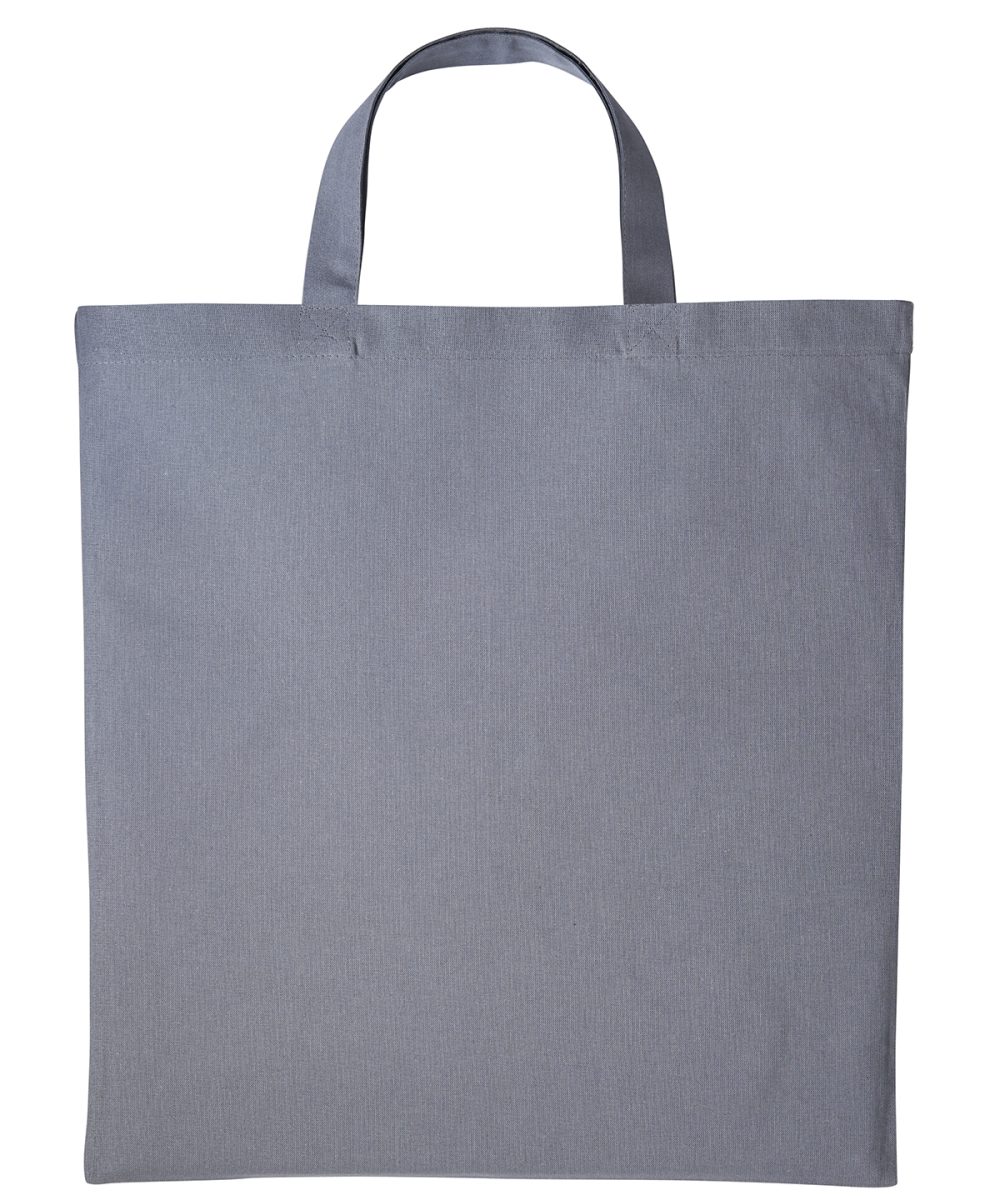 Steel Mid Grey Cotton shopper short handle