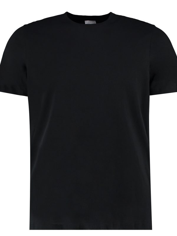 Black Cotton tee (fashion fit)