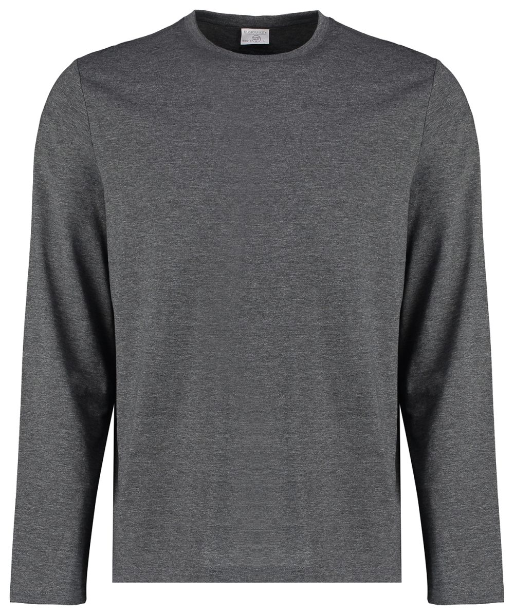 Dark Grey Marl Long sleeve Superwash® 60°C tee (fashion fit)