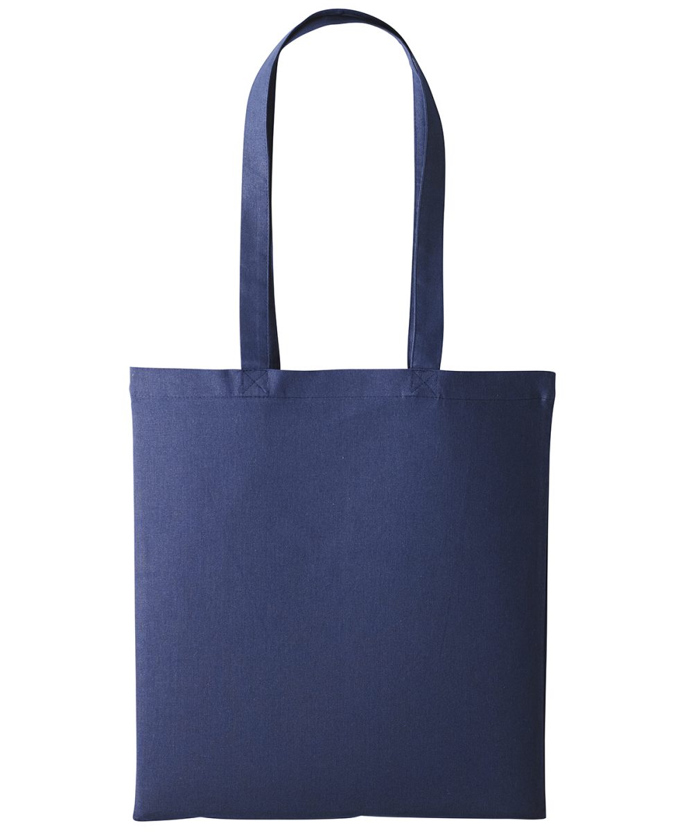 Oxford Navy (Navy) Cotton shopper long handle