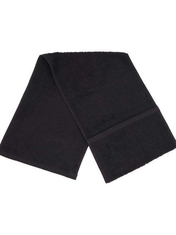 Black Luxury range pocket gym towel