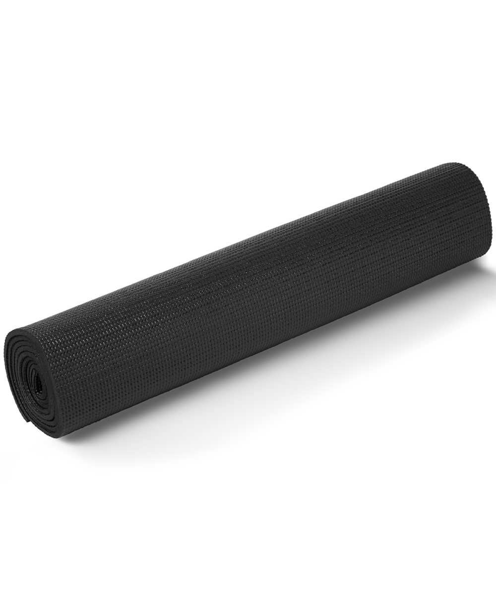 Black TriDri® Yoga and fitness mat