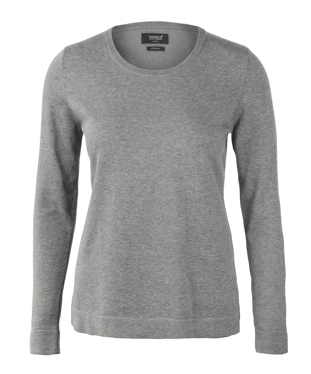 Grey Melange Women’s Brighton – elegant round neck