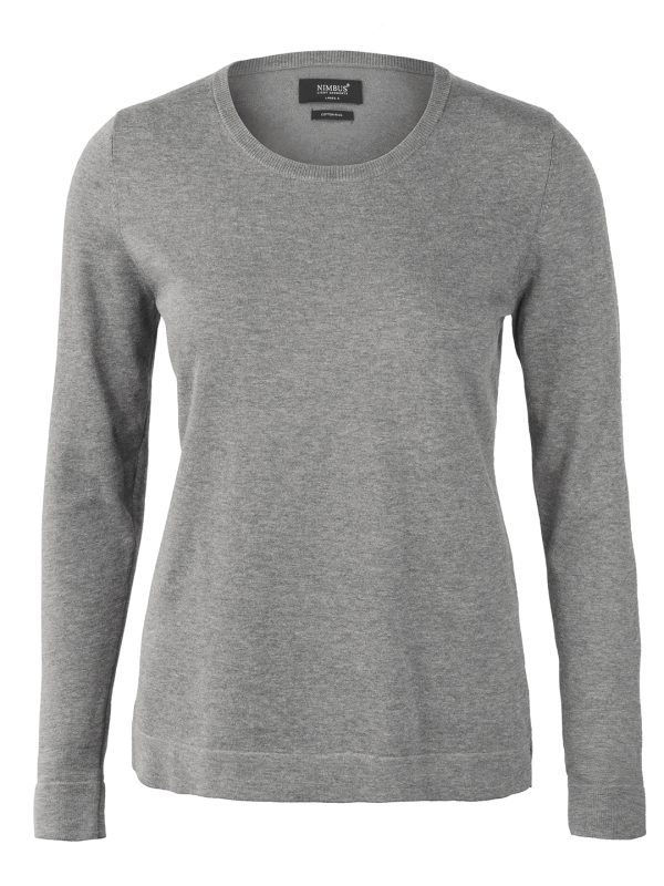 Grey Melange Women’s Brighton – elegant round neck