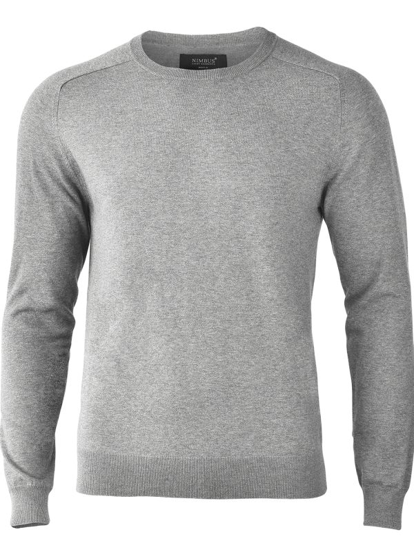 Grey Melange Brighton – elegant round neck