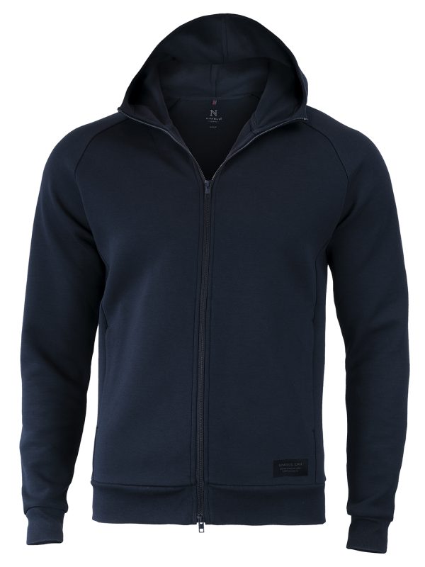 Navy Hampton – premium double-faced hoodie