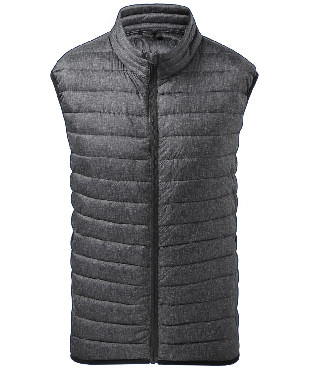 Charcoal Melange Melange padded gilet