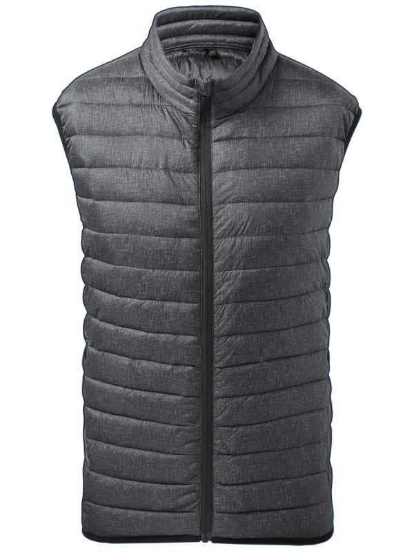 Charcoal Melange Melange padded gilet