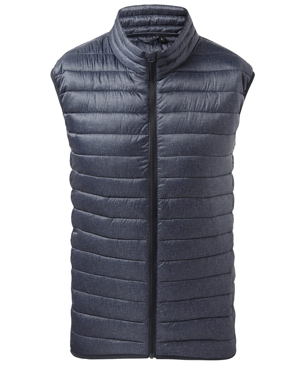 Navy Melange Melange padded gilet