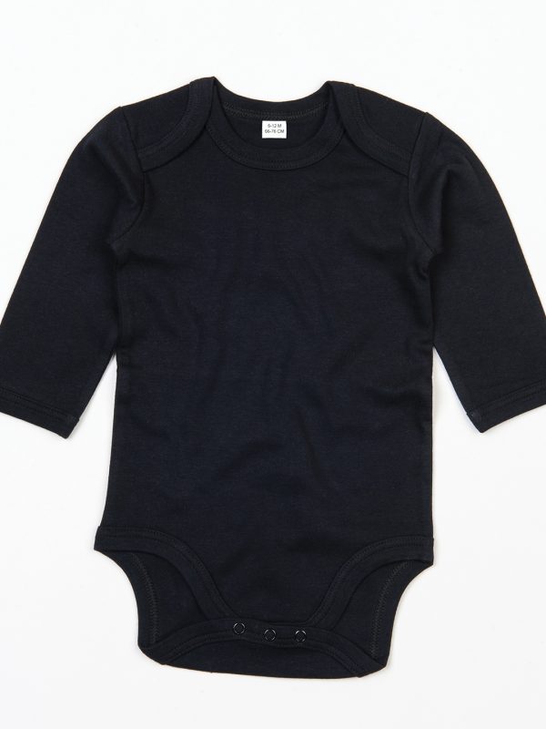 Organic Black Baby organic long sleeve bodysuit