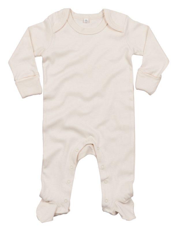 Organic Natural Baby organic envelope sleepsuit with mitts