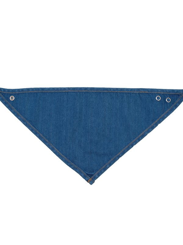 Organic Denim Baby Rocks denim bandana bib