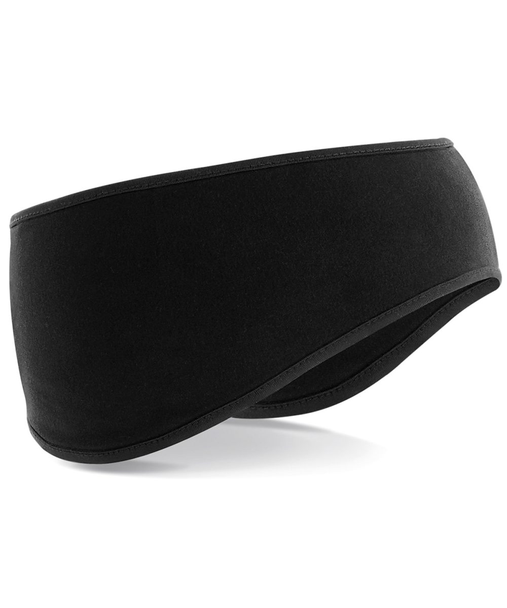 Black Softshell sports tech headband