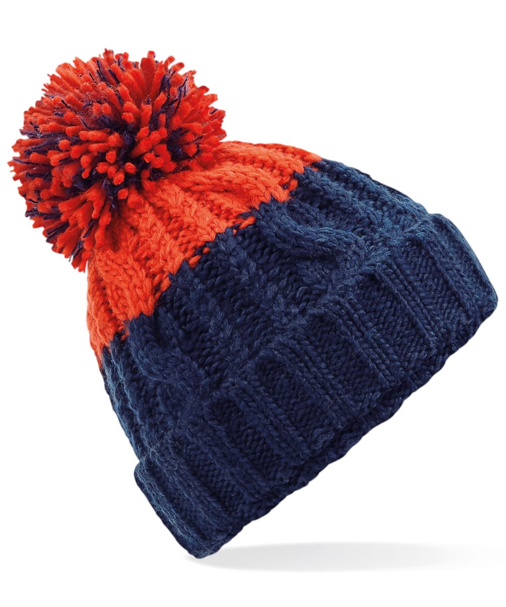 Oxford Navy/Fire Red Apres beanie