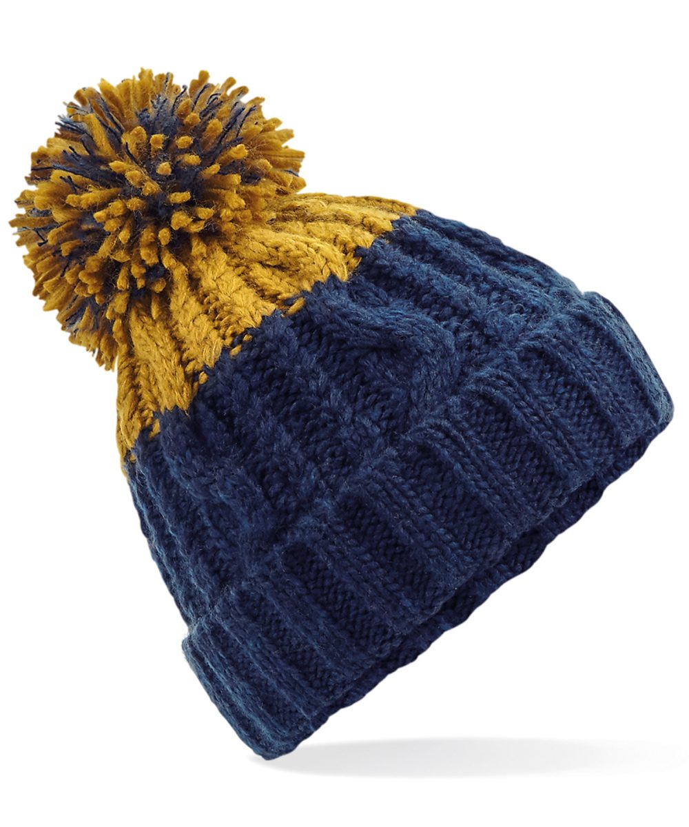 Oxford Navy/Mustard Apres beanie