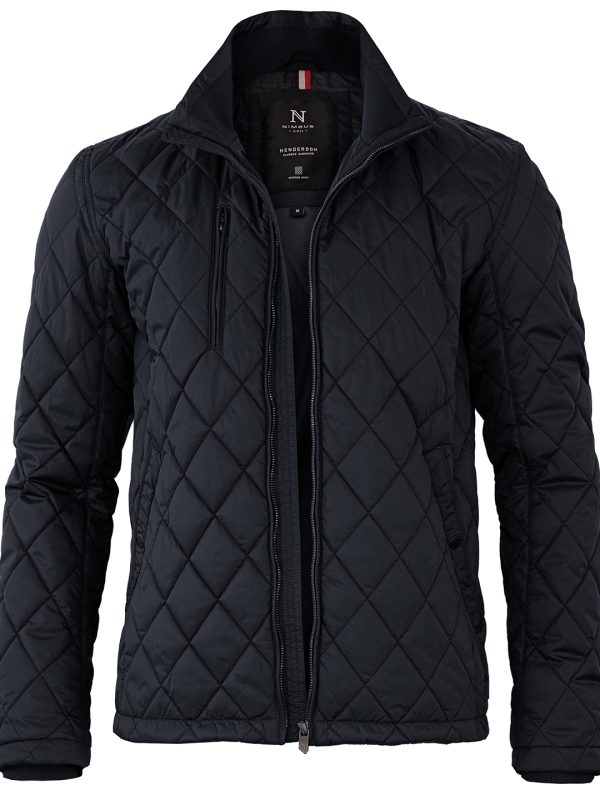 Midnight Blue Henderson – stylish diamond quilted jacket