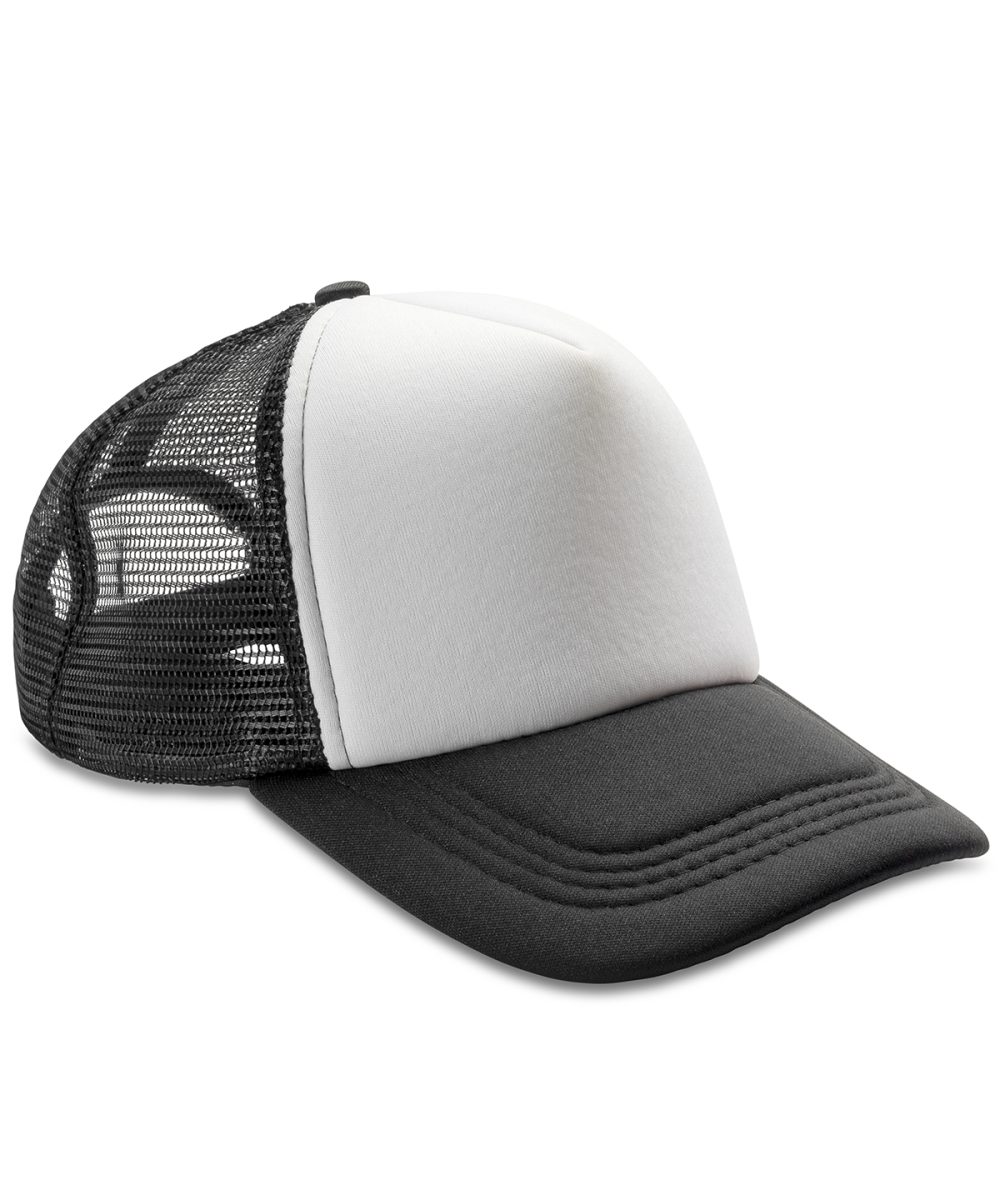 Black/White Core Detroit ½ mesh truckers cap