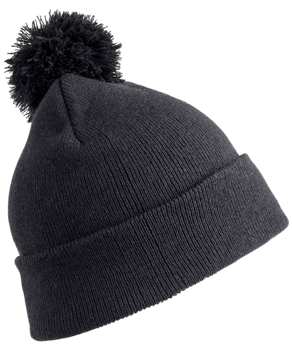 Black Pom pom beanie