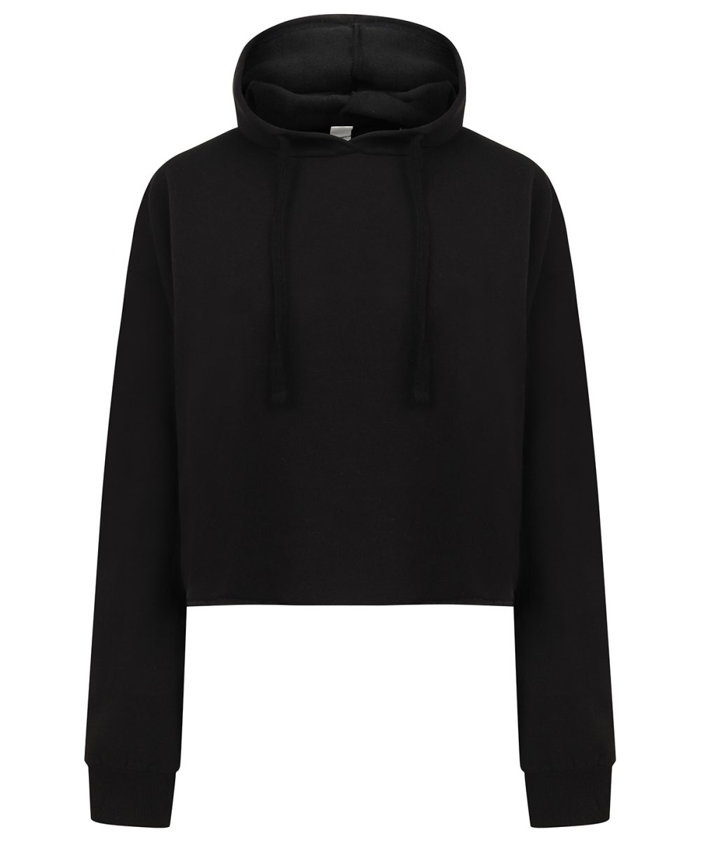 Black Women's cropped slounge hoodie